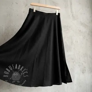 Viskoza z lanom BUBBLY black