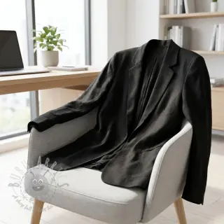 Viskoza z lanom BUBBLY black