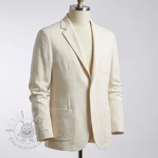 Viskoza z lanom BUBBLY off white