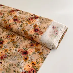 Viskoza RAYON POPLIN Flower sea design E