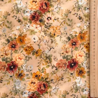 Viskoza RAYON POPLIN Flower sea design E