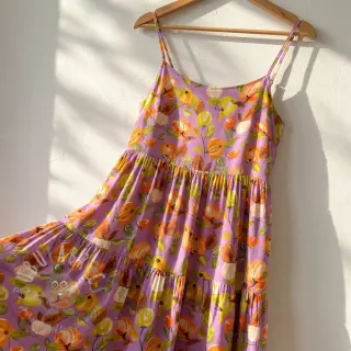 Viskoza RAYON POPLIN Fruity design C