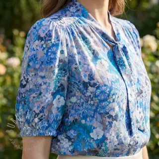 Viskoza RAYON POPLIN Blossoms design C