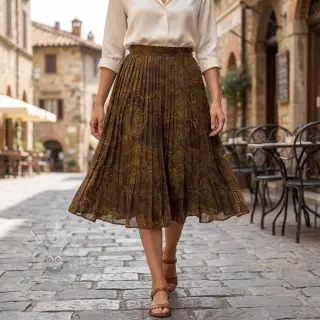 Viskoza RAYON POPLIN Flow design A
