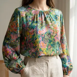 Viskoza RAYON POPLIN Eve design B
