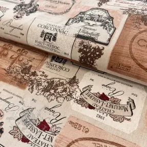 Dekorativno blago Linenlook Wine label box