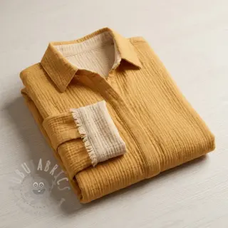 Dvoslojna gaza/muslin DOUBLE FACE old yellow