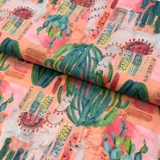 Bombažna tkanina VOILE Llama digital print