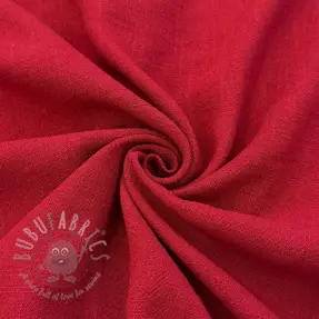 Viskoza z lanom WASHED dark red