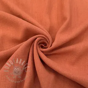 Viskoza z lanom WASHED terracotta