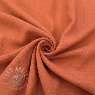 Viskoza z lanom WASHED terracotta