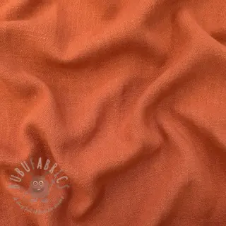 Viskoza z lanom WASHED terracotta