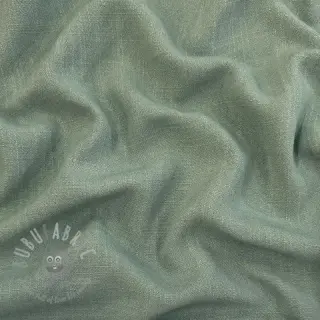 Viskoza z lanom WASHED old green