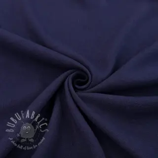 Viskoza z lanom WASHED navy