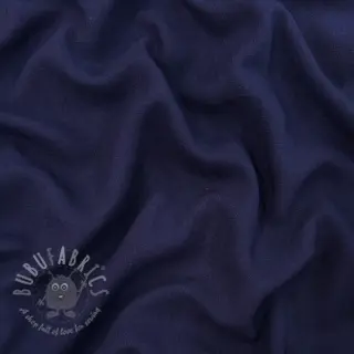 Viskoza z lanom WASHED navy