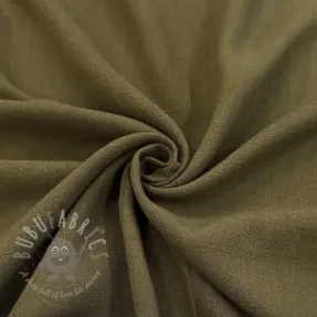 Viskoza z lanom WASHED olive