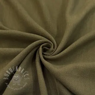 Viskoza z lanom WASHED olive