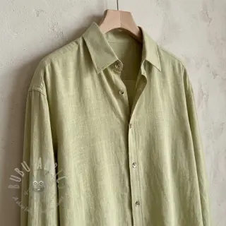 Viskoza z lanom WASHED light lime