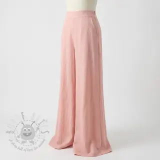 Viskoza z lanom WASHED salmon