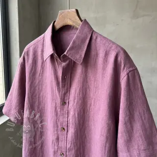 Viskoza z lanom WASHED mauve