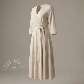 Viskoza z lanom WASHED light beige