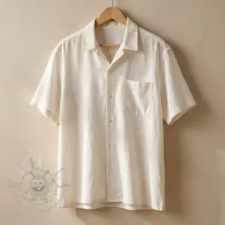 Viskoza z lanom WASHED ecru