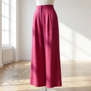 Viskoza z lanom WASHED berry