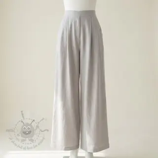 Viskoza z lanom WASHED light grey