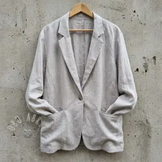 Viskoza z lanom WASHED light grey