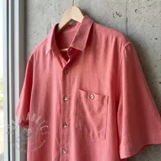 Viskoza z lanom WASHED coral