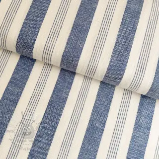 Lan YARN DYED BIG Stripe blue