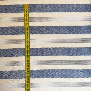 Lan YARN DYED BIG Stripe blue