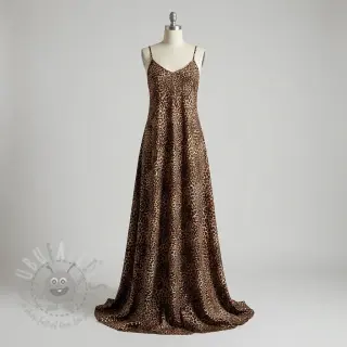 Viskoza RADIANCE Skinny brown digital print