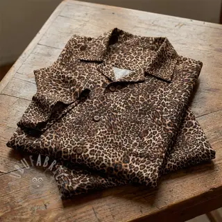 Viskoza RADIANCE Skinny brown digital print