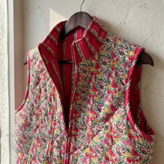 Bombažna tkanina VOILE STEPPED Paisley flowers white digital print