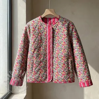 Bombažna tkanina VOILE STEPPED Paisley flowers white digital print