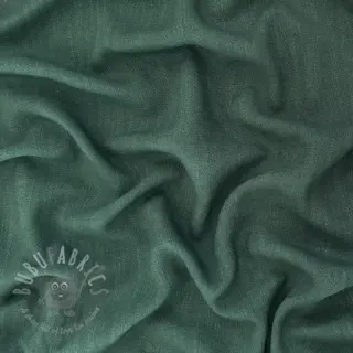 Viskoza z lanom WASHED dark green