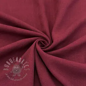 Viskoza z lanom WASHED wine red