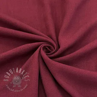Viskoza z lanom WASHED wine red