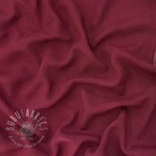 Viskoza z lanom WASHED wine red