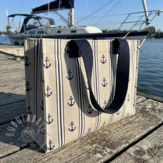 Dekorativno blago Linenlook Stripe Maritime