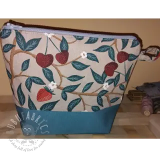 Dekorativno blago Linenlook Strawberry Cherry