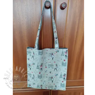 Dekorativno blago Linenlook Cute Paris multico