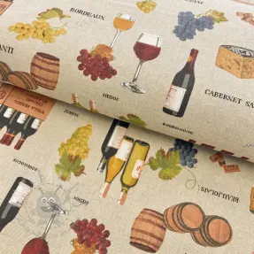Dekorativno blago Linenlook Wine tasting