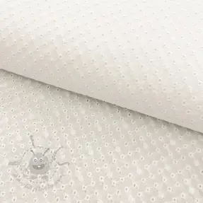 Bombažna tkanina EMBROIDERY Daniela white