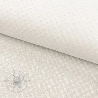 Bombažna tkanina EMBROIDERY Daniela white