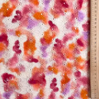 Bombažna tkanina EMBROIDERY Paint brush design A