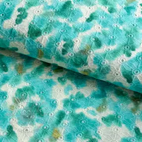 Bombažna tkanina EMBROIDERY Paint brush design B