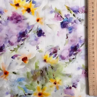 Bombažna tkanina SATIN STRETCH Corn flowers