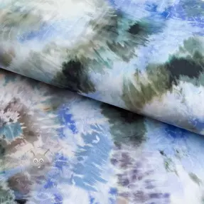 Viskoza TWILL Messy TIE DYE design C